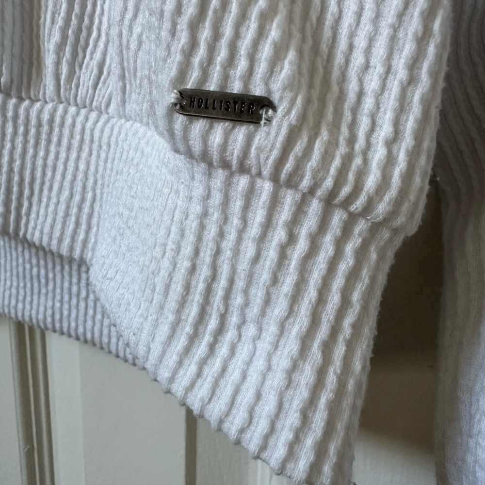 White Ribbed Sweater - Picture 3 of 3